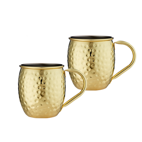 Picture of Hammered Mule Mug 2pc Gold 500ml