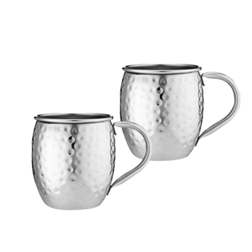 Picture of Hammered Mule Mug 2pc Silver 500ml