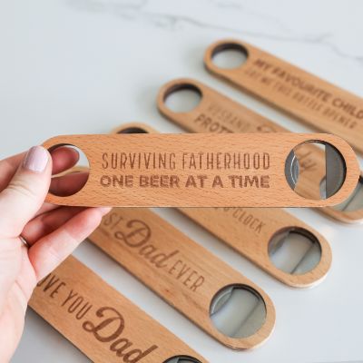 Picture of Bottle Opener Father Wooden