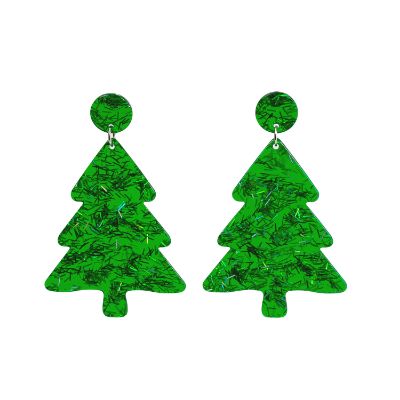 Picture of Earrings Green Tree