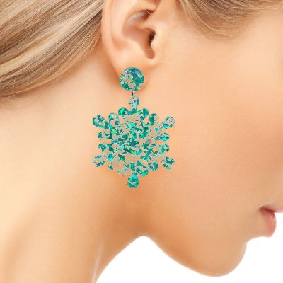 Picture of Earrings Blue Snowflake