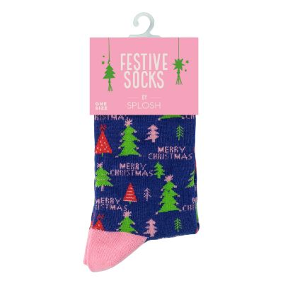 Picture of Socks Festive Navy