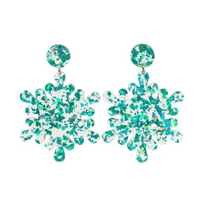 Picture of Earrings Blue Snowflake