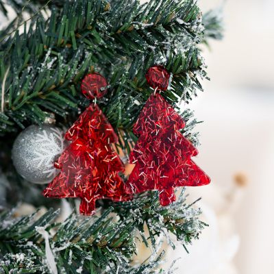 Picture of Earrings Red Tree