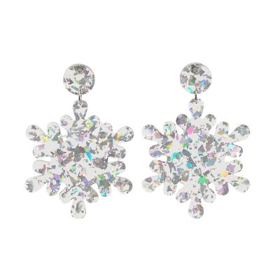 Picture of Earrings Silver Snowflake