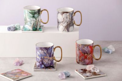 Picture of Golden Depths Mug and Coaster Set Moonstone