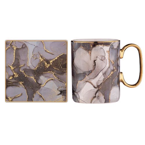 Picture of Golden Depths Mug and Coaster Set Quartz