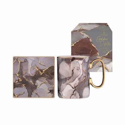 Picture of Golden Depths Mug and Coaster Set Quartz