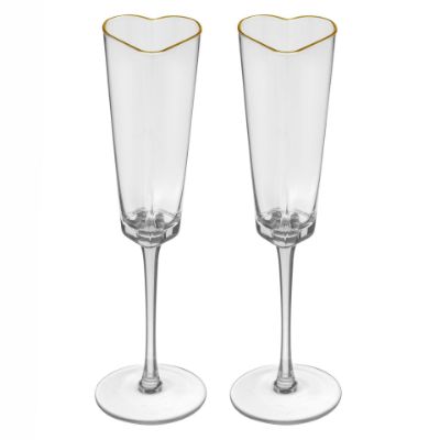 Picture of Amour Champagne Glass Clear 2pk