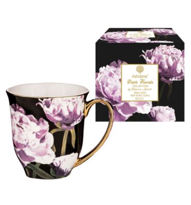 Picture of Dark Florals Mug Peony