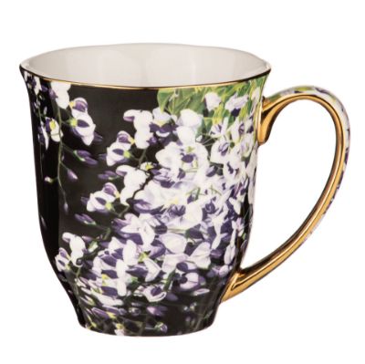 Picture of Dark Florals Mug Wisteria