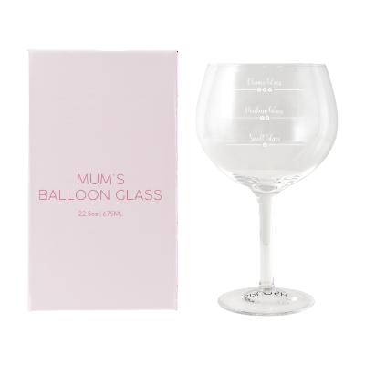 Picture of Mothers Day Balloon Glass