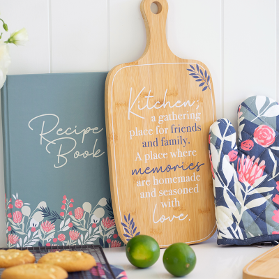 Picture of Made With Love Bamboo Board Floral