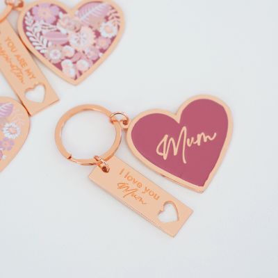 Picture of Mothers Day Keyring I Love You Enamel