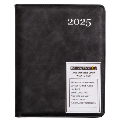 Picture of Diary WTV A5 Black 2025 