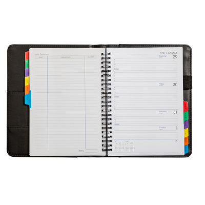 Picture of Diary WTV A5 Black 2025 