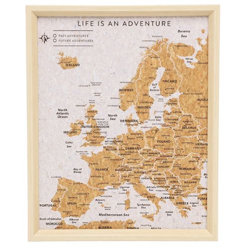 Picture of Travel Board Europe Map Desk